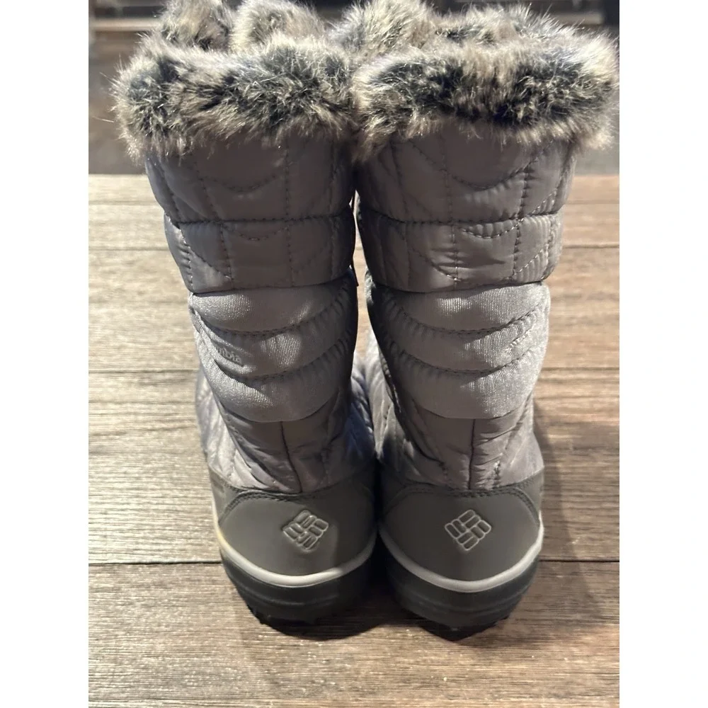 Columbia Women's Sz‎ 7 Heavenly Gray Waterproof Omni Heat Winter Snow Boots